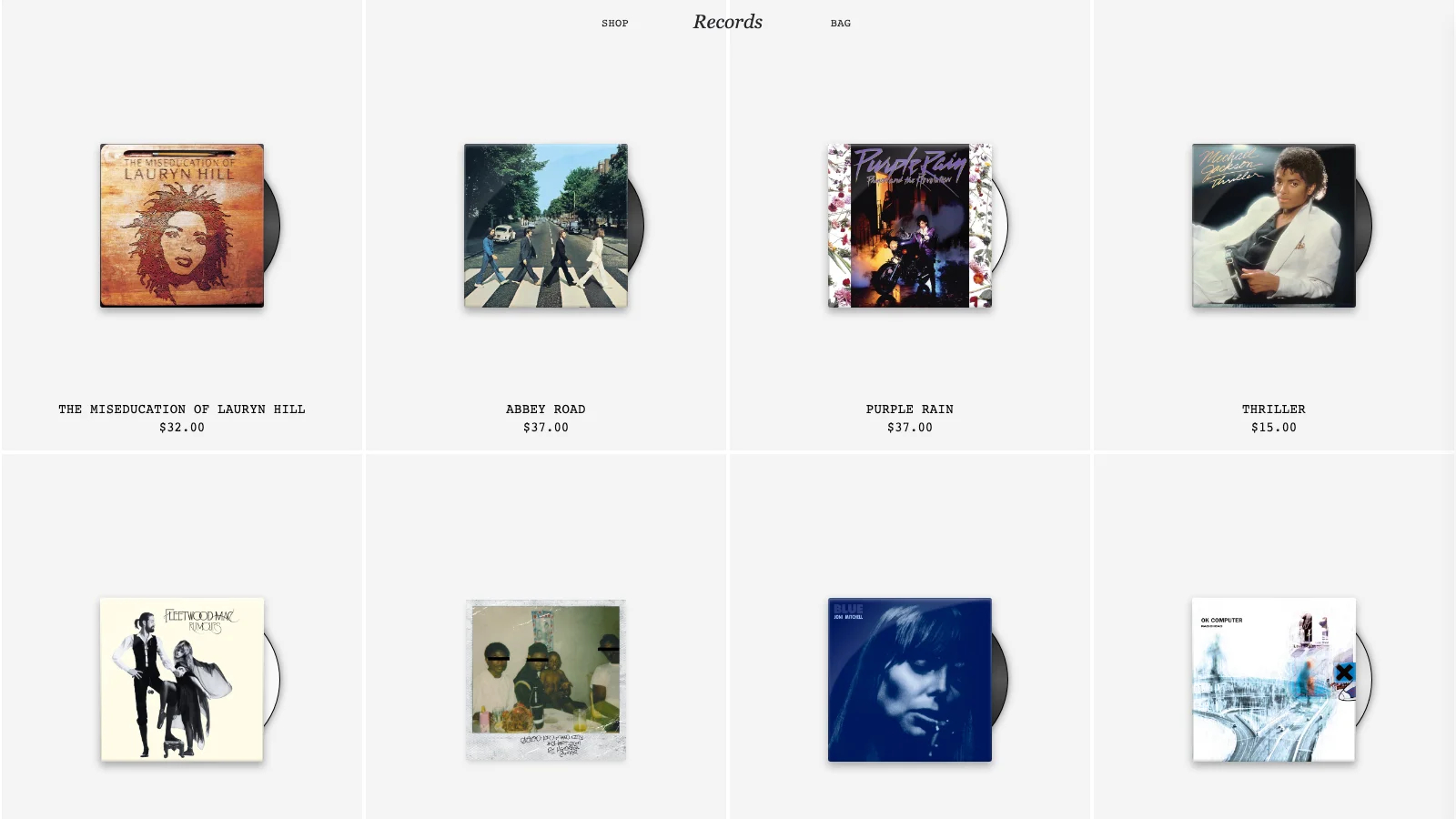 Loading preview of Wax — Vinyl Record Store Template